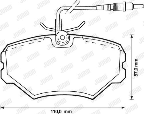 Jurid 571857J - Bremžu uzliku kompl., Disku bremzes www.autospares.lv