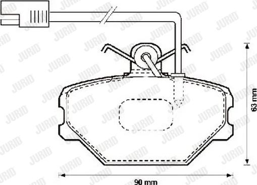 Jurid 571869J - Тормозные колодки, дисковые, комплект www.autospares.lv