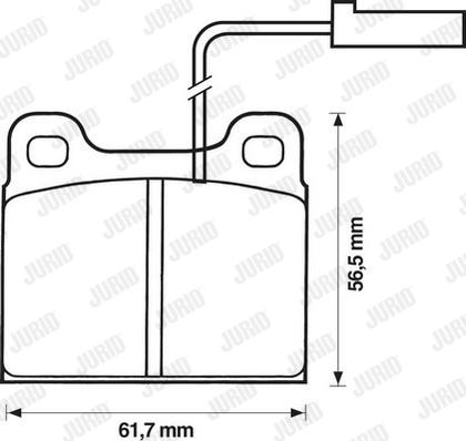 Jurid 571860J - Bremžu uzliku kompl., Disku bremzes www.autospares.lv