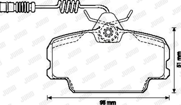 Jurid 571868J - Bremžu uzliku kompl., Disku bremzes www.autospares.lv