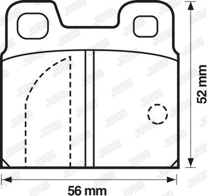 Jurid 571804J - Тормозные колодки, дисковые, комплект www.autospares.lv