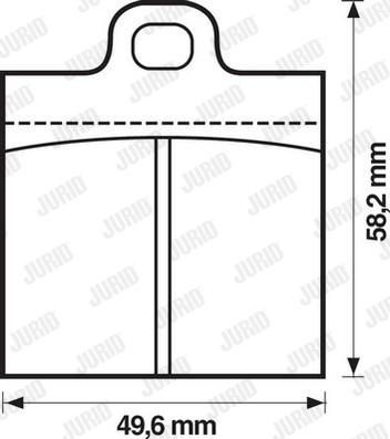 Jurid 571800J - Bremžu uzliku kompl., Disku bremzes www.autospares.lv