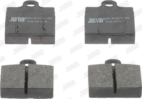 Jurid 571800J - Тормозные колодки, дисковые, комплект www.autospares.lv