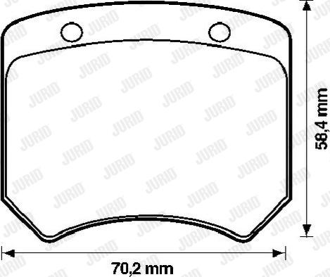 Jurid 571802J - Тормозные колодки, дисковые, комплект www.autospares.lv