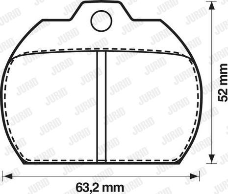 Jurid 571807J - Bremžu uzliku kompl., Disku bremzes autospares.lv