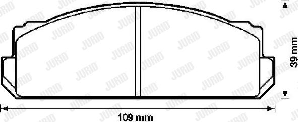 Jurid 571810J - Тормозные колодки, дисковые, комплект www.autospares.lv