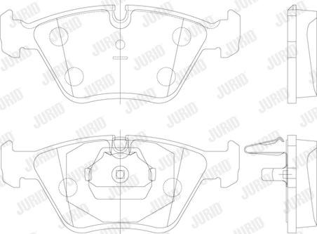 Jurid 571880J - Bremžu uzliku kompl., Disku bremzes www.autospares.lv