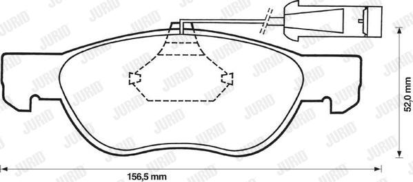 Jurid 571888JC - Brake Pad Set, disc brake www.autospares.lv