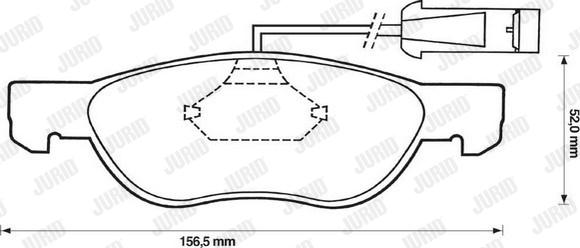 Jurid 571883J - Bremžu uzliku kompl., Disku bremzes www.autospares.lv