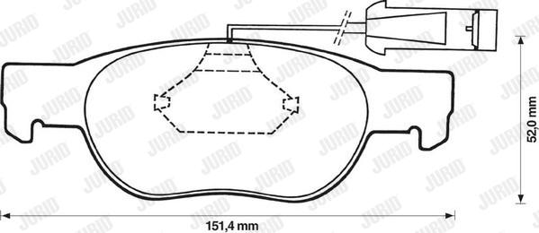 Jurid 571887J - Brake Pad Set, disc brake www.autospares.lv