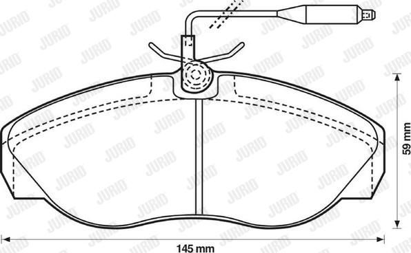 Jurid 571839J - Bremžu uzliku kompl., Disku bremzes www.autospares.lv