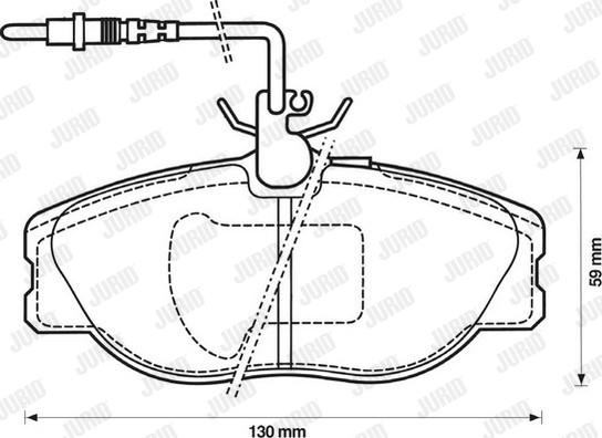 Jurid 571838J - Bremžu uzliku kompl., Disku bremzes www.autospares.lv