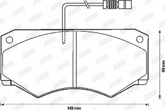 Jurid 571825J - Bremžu uzliku kompl., Disku bremzes www.autospares.lv