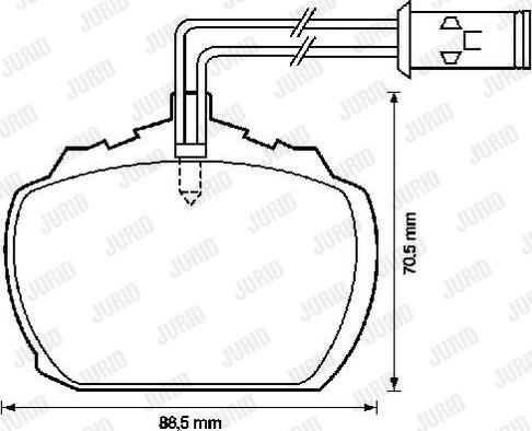 Jurid 571820J - Bremžu uzliku kompl., Disku bremzes www.autospares.lv