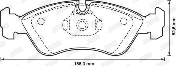 Jurid 571391D - Тормозные колодки, дисковые, комплект www.autospares.lv