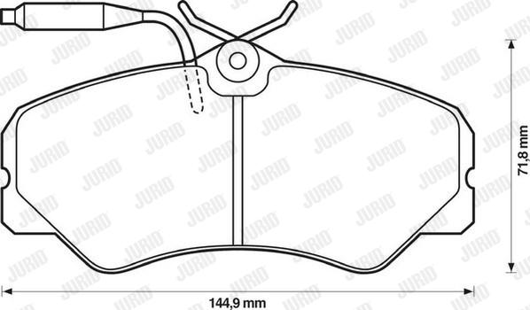 Jurid 571393J - Bremžu uzliku kompl., Disku bremzes autospares.lv