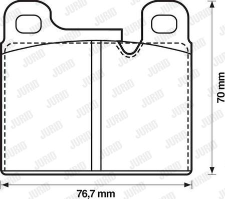 Jurid 571349J - Тормозные колодки, дисковые, комплект www.autospares.lv