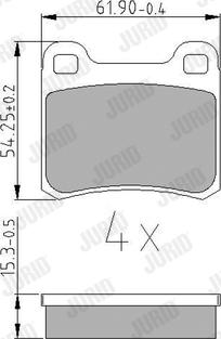 Jurid 571344J - Brake Pad Set, disc brake www.autospares.lv