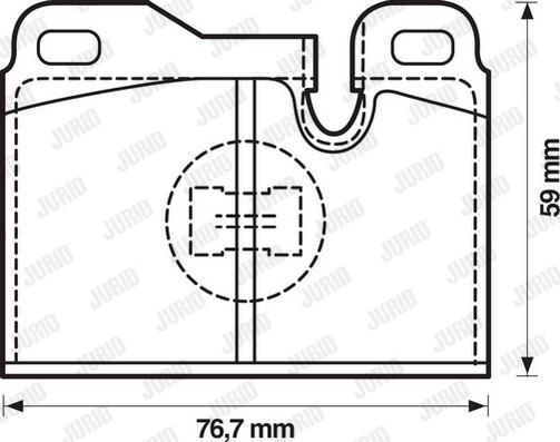 Jurid 571354J - Bremžu uzliku kompl., Disku bremzes autospares.lv