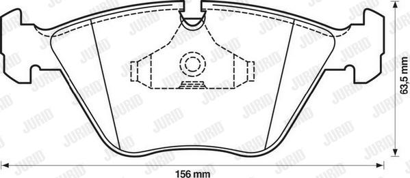 Jurid 571355D - Тормозные колодки, дисковые, комплект www.autospares.lv