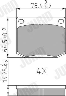 Jurid 571358J - Brake Pad Set, disc brake www.autospares.lv