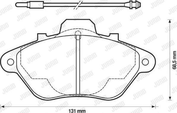 Jurid 571369J - Bremžu uzliku kompl., Disku bremzes www.autospares.lv