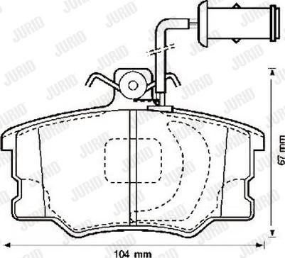 Jurid 571364J - Bremžu uzliku kompl., Disku bremzes www.autospares.lv