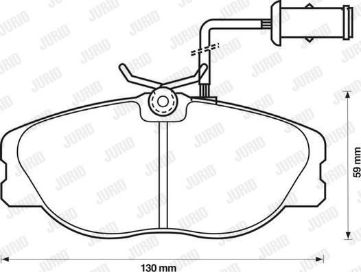 Jurid 571365J - Bremžu uzliku kompl., Disku bremzes www.autospares.lv