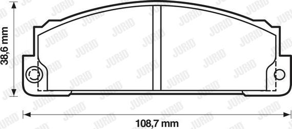 Jurid 571362D - Тормозные колодки, дисковые, комплект www.autospares.lv