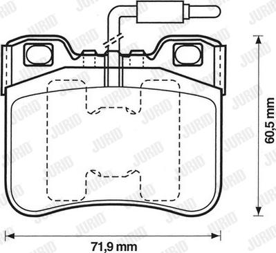 Jurid 571367D - Bremžu uzliku kompl., Disku bremzes www.autospares.lv