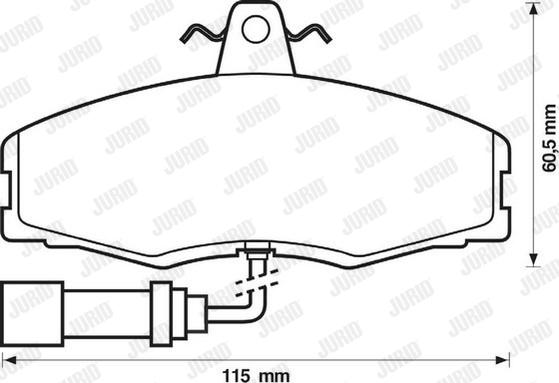 Jurid 571308J - Bremžu uzliku kompl., Disku bremzes www.autospares.lv