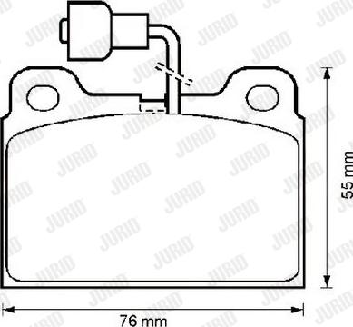 Jurid 571303J - Bremžu uzliku kompl., Disku bremzes www.autospares.lv