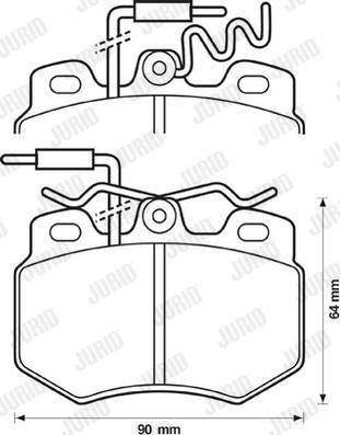 Jurid 571319D - Bremžu uzliku kompl., Disku bremzes www.autospares.lv