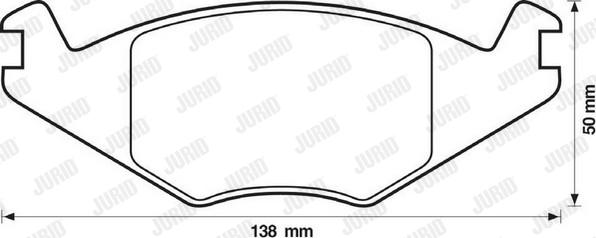 Jurid 571315D - Bremžu uzliku kompl., Disku bremzes www.autospares.lv