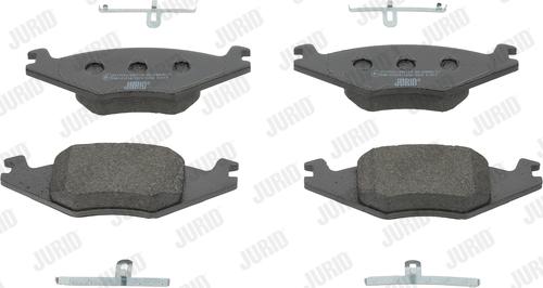 Jurid 571315J - Тормозные колодки, дисковые, комплект www.autospares.lv