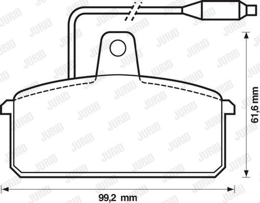 Jurid 571318J - Bremžu uzliku kompl., Disku bremzes www.autospares.lv