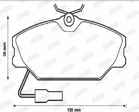 Jurid 571313J - Bremžu uzliku kompl., Disku bremzes www.autospares.lv