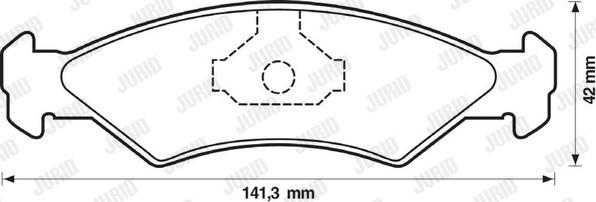 Jurid 571312J - Bremžu uzliku kompl., Disku bremzes www.autospares.lv