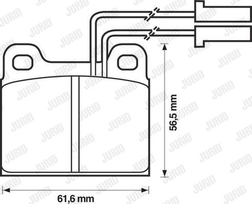 Jurid 571384J - Brake Pad Set, disc brake www.autospares.lv