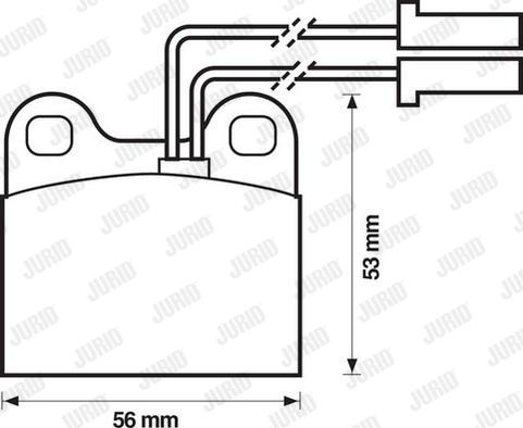 Jurid 571385J - Тормозные колодки, дисковые, комплект www.autospares.lv