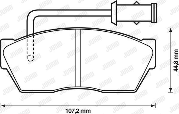 Jurid 571386J - Bremžu uzliku kompl., Disku bremzes autospares.lv