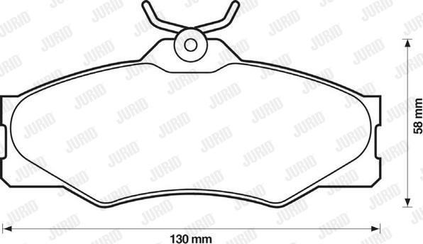 Jurid 571380D - Bremžu uzliku kompl., Disku bremzes www.autospares.lv