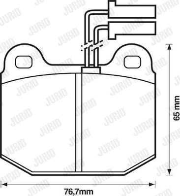 Jurid 571381J - Bremžu uzliku kompl., Disku bremzes www.autospares.lv