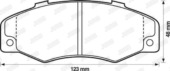 Jurid 571339D - Bremžu uzliku kompl., Disku bremzes www.autospares.lv