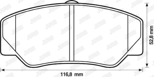 Jurid 571336J - Bremžu uzliku kompl., Disku bremzes autospares.lv