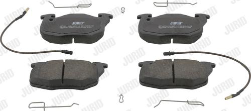 Jurid 571333J - Тормозные колодки, дисковые, комплект www.autospares.lv