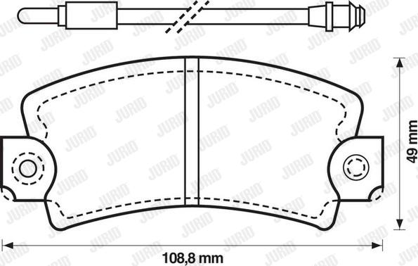 Jurid 571337D - Bremžu uzliku kompl., Disku bremzes www.autospares.lv