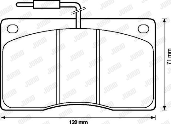 Jurid 571321J - Bremžu uzliku kompl., Disku bremzes www.autospares.lv