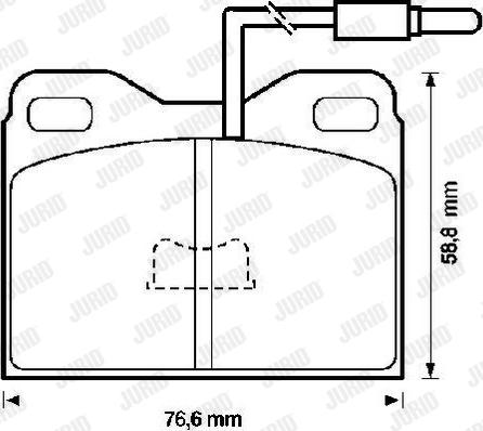 Jurid 571323J - Тормозные колодки, дисковые, комплект www.autospares.lv