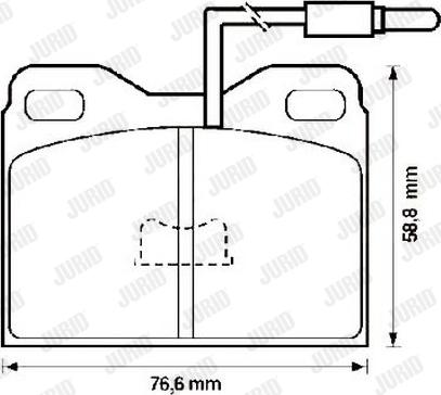 Jurid 571322J - Тормозные колодки, дисковые, комплект www.autospares.lv